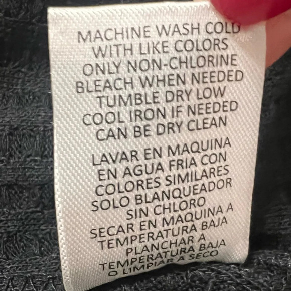 Chaser Black Henley Long Button Sleeved Shirt. Size Small - Picture 9 of 9